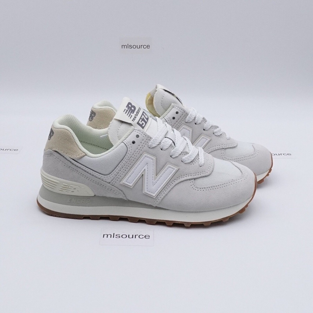 NEW New Balance 574 Sneakers WL574NO2 Reflection Angora - Picture 3 of 16